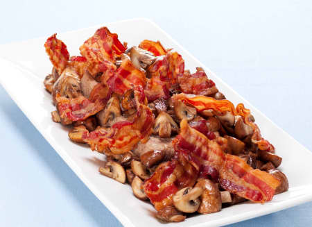 leverpostej opskrift med bacon og champignon - her